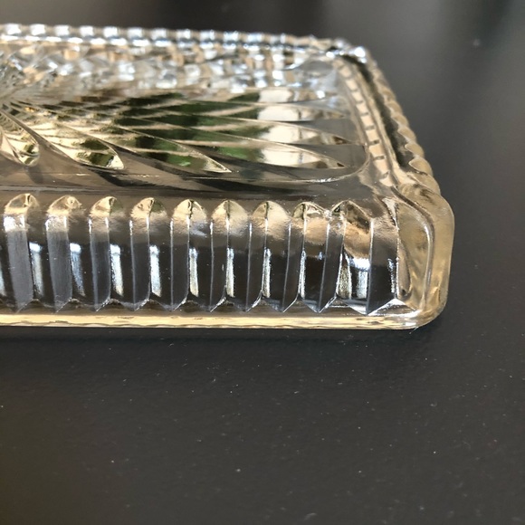 Vintage Cut Glass Tray - Picture 2 of 4